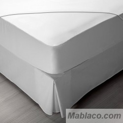 Protector de colchón Naturals Blanco Cama de 105 105 x 190/200 cm 