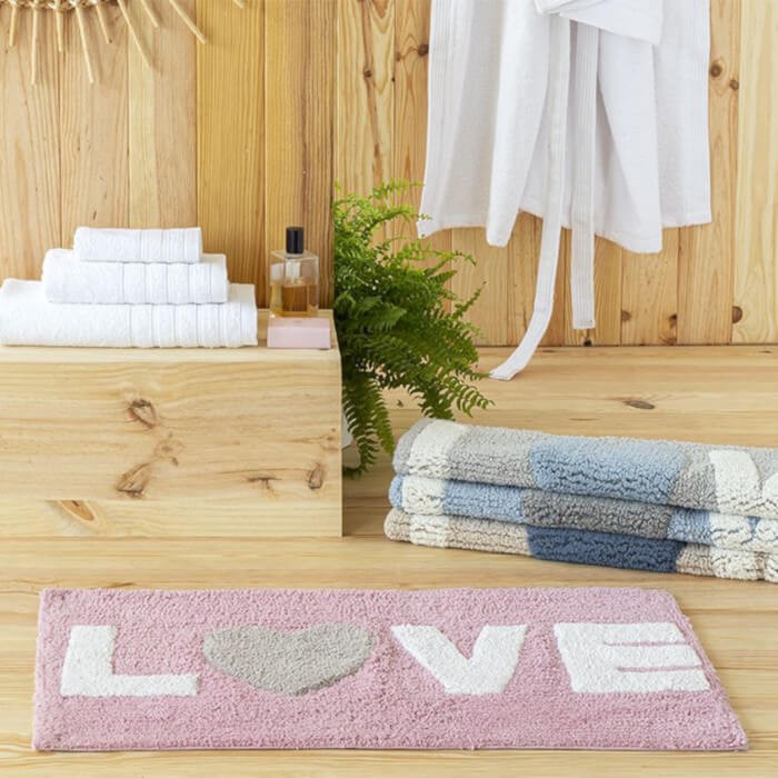 Alfombra de Baño 100% Algodón Love Desde 13,25€