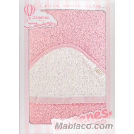 Capa de Baño Motitas Rosa