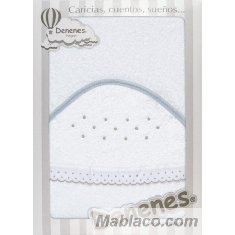 Capa de Baño Motitas Gris