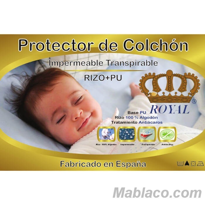 Protector colchón rizo minicuna 90 x 50 cm - Cosas de bebé
