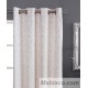 Cortina Jacquard Kyliecon Beige confeccionadas con ollaos Reig Marti