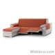 Cubre Chaise Longue Relax Reversible Noruega Teja