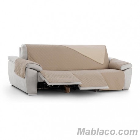 Cubre Sofá Acolchado Relax Noruega Beige 3 plazas