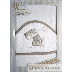 Capa de Baño Perrito Vichy Beige Denenes