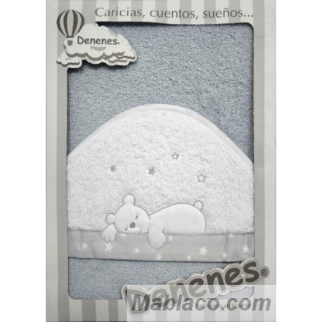 Capa de Baño Osito Durmiendo Gris