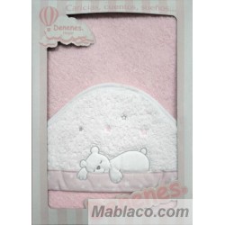 Capa de Baño Osito Durmiendo Rosa