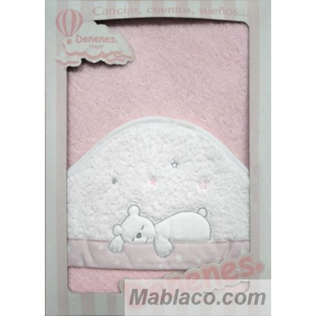 Capa de Baño Osito Durmiendo Rosa