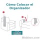 Como Colocar Organizador de Reposabrazos Acolchado para Sofá Belmartí en 5 colores