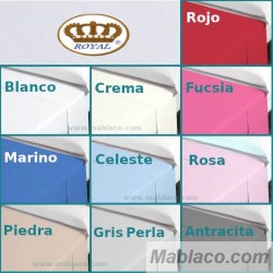 Sábana Encimera Bebé lisos Royal a elegir en 10 colores Royal