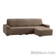 Chaise Longue apoyabrazos corto Aquiles Derecho Chocolate