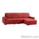 Chaise Longue apoyabrazos corto Aquiles Derecho Granate