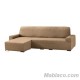 Chaise Longue apoyabrazos corto Aquiles Izquierdo Beige Oscuro