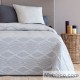 Colcha Jacquard Reversible Egeo Gris Confecciones Paula