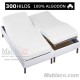 Sábana Bajera 100% Algodón Satén 300 hilos Cama Articulada Gemelar Forma H Largo 190 cm y altura hasta 25 cm Royal 