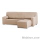 Funda Sofá Chaise Longue Argos Brazo Corto Beige Derecho