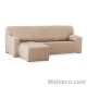 Funda Sofá Chaise Longue Argos Brazo Corto Beige Izquierdo