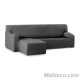 Chaise Longue Elástica Arion Brazo Corto Izquierdo Gris Oscuro