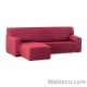 Chaise Longue Elástica Arion Brazo Corto Izquierdo Rojo