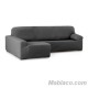 Chaise Longue Elástica Arion Brazo Largo Izquierda Gris Oscuro