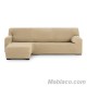 Funda Sofá Chaise Longue Thor Brazo Corto Beige Izquierda