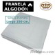 Sábana Encimera de Invierno Franela Algodón Gris Largo Especial 250 cm ideal para colchones 180 cm de largo Royal