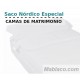 Saco Nórdico Blanco Royal Cama de Matromonio con Cremallera y Fuelle