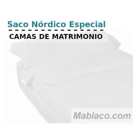 Saco Nórdico Blanco Royal Cama de Matromonio con Cremallera y Fuelle