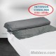 Saco Nórdico Invierno Coralina Liso Bicolor Blanco Gris Royal Cama de Matromonio con Cremallera y Fuelle