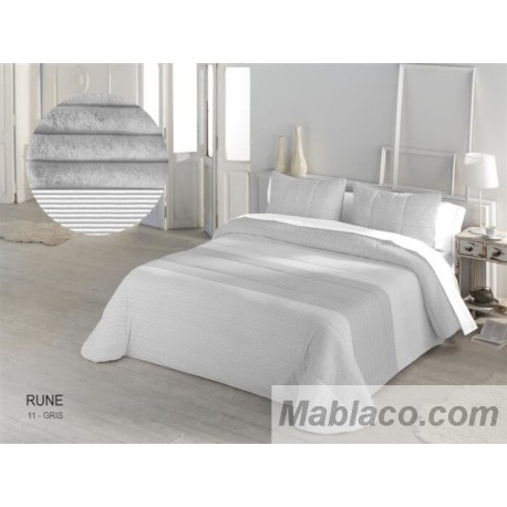 Edredón Comforter Rune Gris Sedalina reverso Borreguillo Sherpa