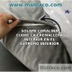 Detalles cremallera interior cubierta por solapa de coralina del Saco Nórdico Invierno Cuna Bebé Royal