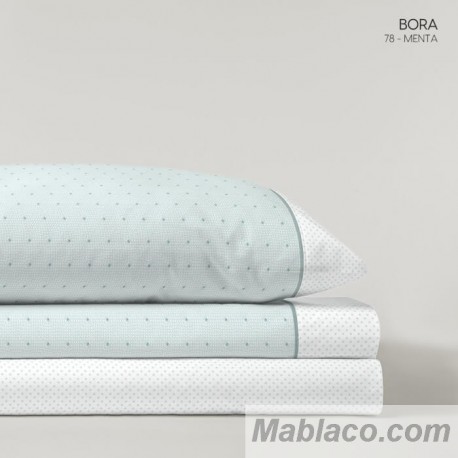 Juego de Sábanas Bora Menta 100% Algodón Serena Cotton Luxe