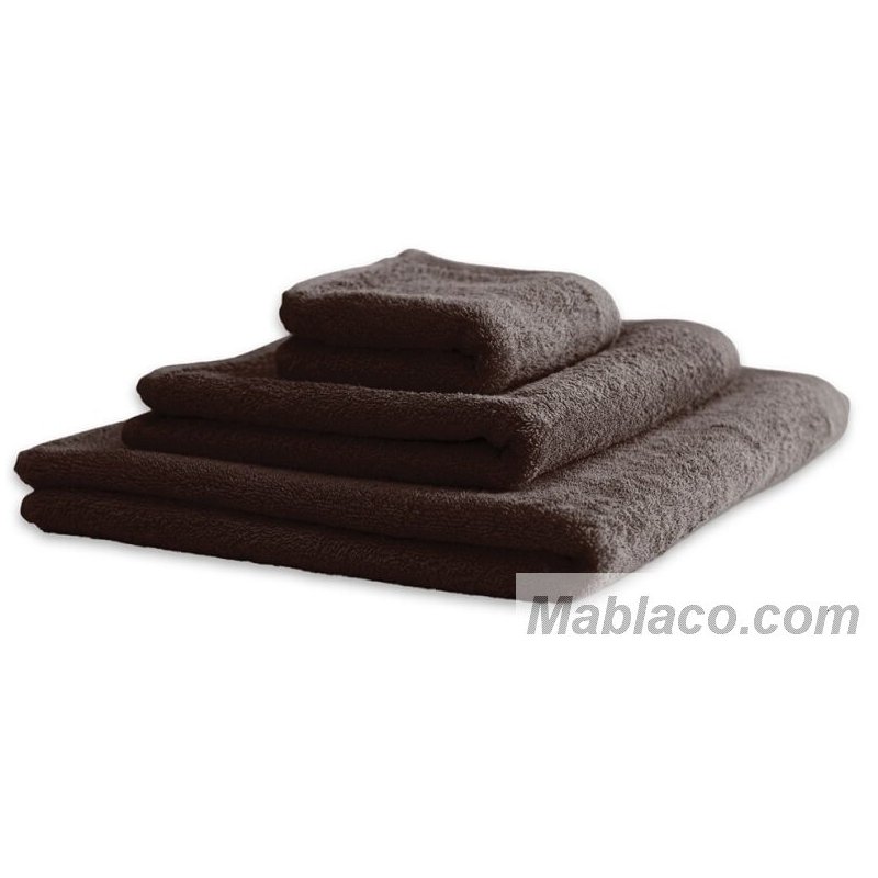 Pack 2 toallas lavabo 50x100 Chocolate algodón 600 gr